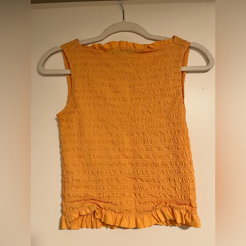 Everlane Smock Tank in Orange Cream